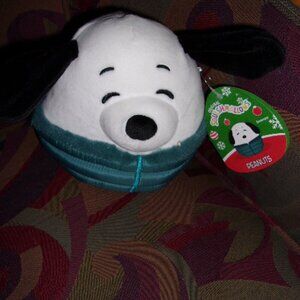 Snoopy in a Puffer Jacket Squishmallow 6.5in Charlie Brown Peanuts New